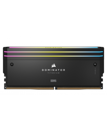 CORSAIR DOMINATOR TITANIUM RGB 32GB 2x16GB DDR5 6000MT/s DIMM Unbuffered 30-36-36-76 Std PMIC XMP 3.0 Black Heatspreader 1.4V