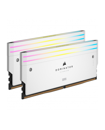 CORSAIR DOMINATOR TITANIUM RGB 32GB 2x16GB DDR5 7000MT/s DIMM Unbuffered 34-42-42-96 OC PMIC XMP 3.0 White Heatspreader 1.45V Intel
