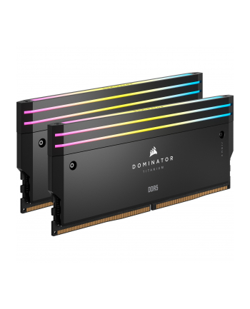 CORSAIR DOMINATOR TITANIUM RGB 32GB 2x16GB DDR5 7200MT/s DIMM Unbuffered 34-44-44-96 OC PMIC XMP 3.0 White Heatspreader 1.45V Intel