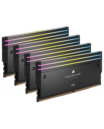 CORSAIR DOMINATOR TITANIUM RGB 64GB 4x16GB DDR5 6000MT/s DIMM Unbuffered 36-36-36-76 Std PMIC XMP 3.0 Black Heatspreader 1.35V