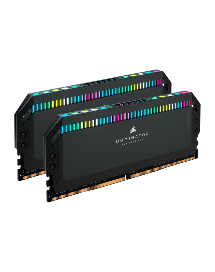 CORSAIR DOMINATOR PLATINUM RGB 32GB 2x16GB DDR5 6000MT/s DIMM Unbuffered 30-36-36-76 Std PMIC XMP 3.0 Black Heatspreader 1.4V główny