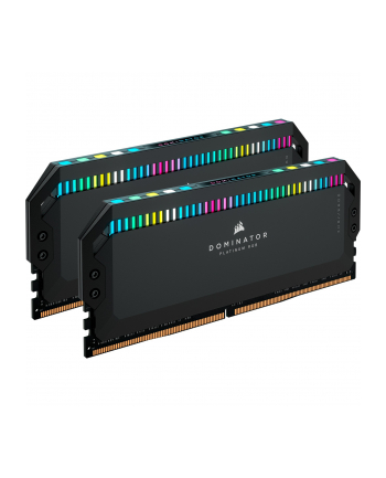 CORSAIR DOMINATOR PLATINUM RGB 32GB 2x16GB DDR5 6000MT/s DIMM Unbuffered 30-36-36-76 Std PMIC XMP 3.0 Black Heatspreader 1.4V