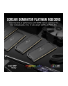 CORSAIR DOMINATOR PLATINUM RGB 64GB 4x16GB DDR5 6200MT/s DIMM Unbuffered 32-38-38-80 Std PMIC XMP 3.0 Black Heatspreader LED 1.4V - nr 11