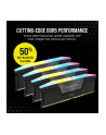 CORSAIR DOMINATOR PLATINUM RGB 64GB 4x16GB DDR5 6400MT/s DIMM Unbuffered 32-40-40-84 Std PMIC XMP 3.0 Black Heatspreader 1.4V - nr 12