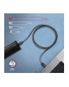 axagon Kabel BUCM4X-CM10AB Kabel USB-C - USB-C, USB4 Gen 3x2 1m, PD 240W, 8K HD, ALU, oplot Czarny - nr 18
