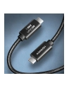 axagon Kabel BUCM4X-CM10AB Kabel USB-C - USB-C, USB4 Gen 3x2 1m, PD 240W, 8K HD, ALU, oplot Czarny - nr 42