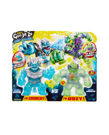 tm toys Goo Jit Zu Figurki Ice Blast Blazagon vs Horriglow 42628