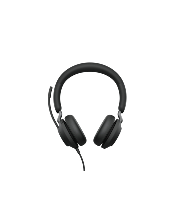 Jabra Evolve2 40 Se Przewodowy Stereofoniczny Zestaw Słuchawkowy Z Certyfikatem Uc Kablem Przedłużającym Usb C