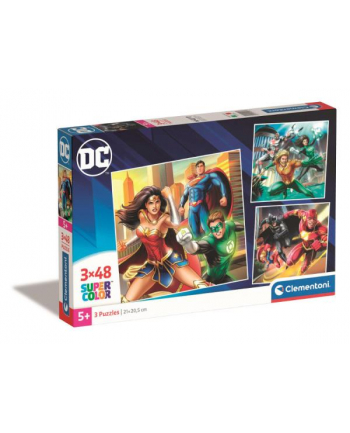 Clementoni Puzzle 3x48el square DC COMICS Justice League 25296