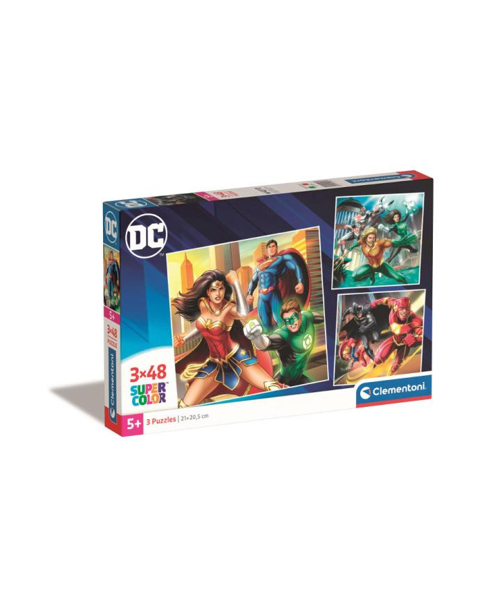 Clementoni Puzzle 3x48el square DC COMICS Justice League 25296 główny