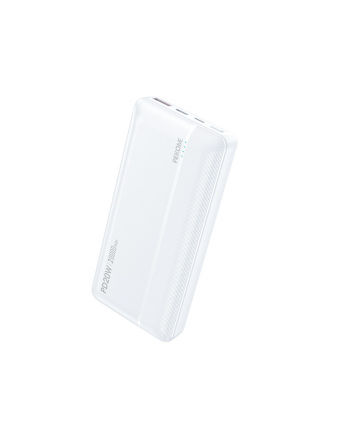 wekome Powerbank 20000 mAh Fast Charging USB-C PD 20W + USB-A QC3.0 18W Biały