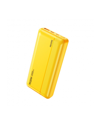 wekome Powerbank 20000 mAh Fast Charging USB-C PD 20W + USB-A QC3.0 18W Żółty