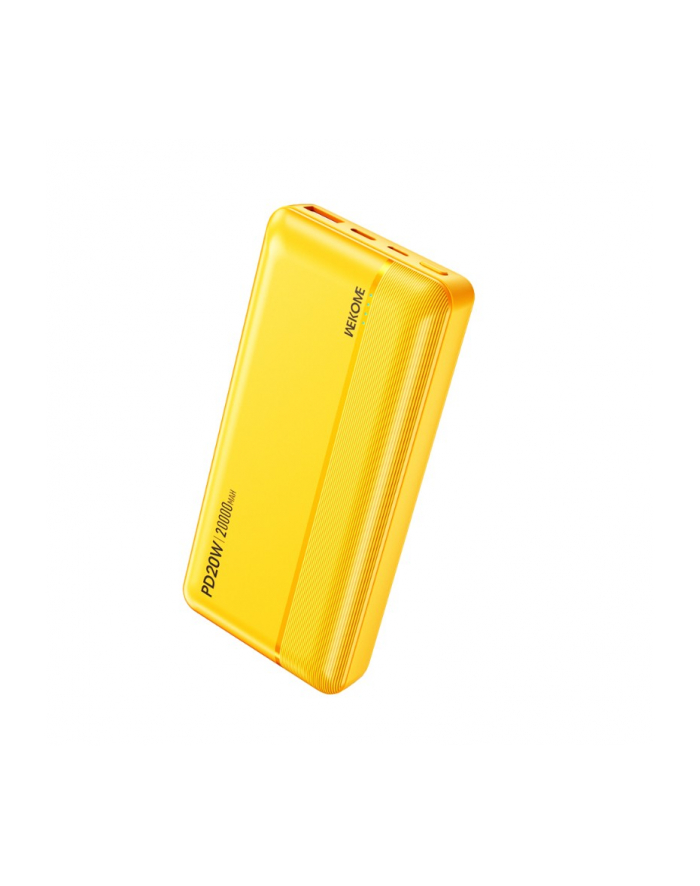 wekome Powerbank 20000 mAh Fast Charging USB-C PD 20W + USB-A QC3.0 18W Żółty główny