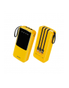 wekome Powerbank 20000 mAh z wbudowanym kablem USB-C / Lightning / Micro USB + USB-A Żółty - nr 1