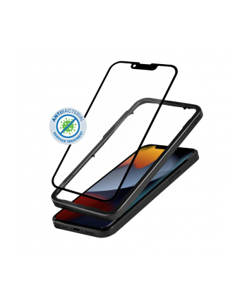 crong Szkło ochronne Anti-Bacterial 3D Armour Glass iPhone 13 mini z ramką instalacyjną