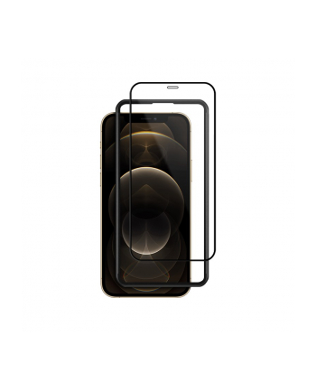 crong Szkło ochronne Anti-Bacterial 3D Armour Glass iPhone 12 Pro Max z ramką instalacyjną