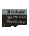 Karta pamięci Micro SDXC Verbatim Pro U3 512GB (100/90 MB/s) Class 10 U3 V30 + adapter - nr 8