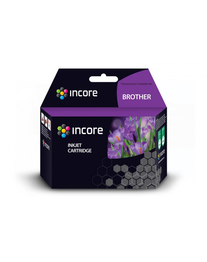 Tusz Incore do Brother LC-427XLBK, Black, 128ml główny