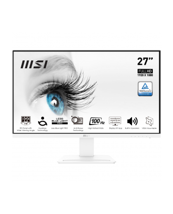 Monitor MSI 27'' PRO MP273AW VGA HDMI DP biały