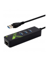 Karta sieciowa / Adapter Techly USB 3.0 na Gigabit RJ45 Hub 3x USB - nr 1