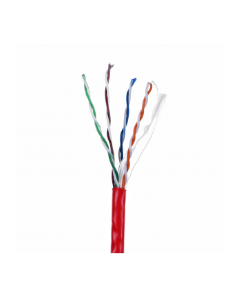 Kabel UTP Lanberg 1Gb/s 305m drut CCA czerwony