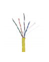 Kabel UTP Lanberg 1Gb/s 305m drut CCA żółty - nr 5