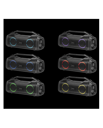 Głośnik Defender BEATBOX 50 Bluetooth 50W MP3/AUX/SD/USB/TWS/LED/IPX5/POWER BANK  czarny