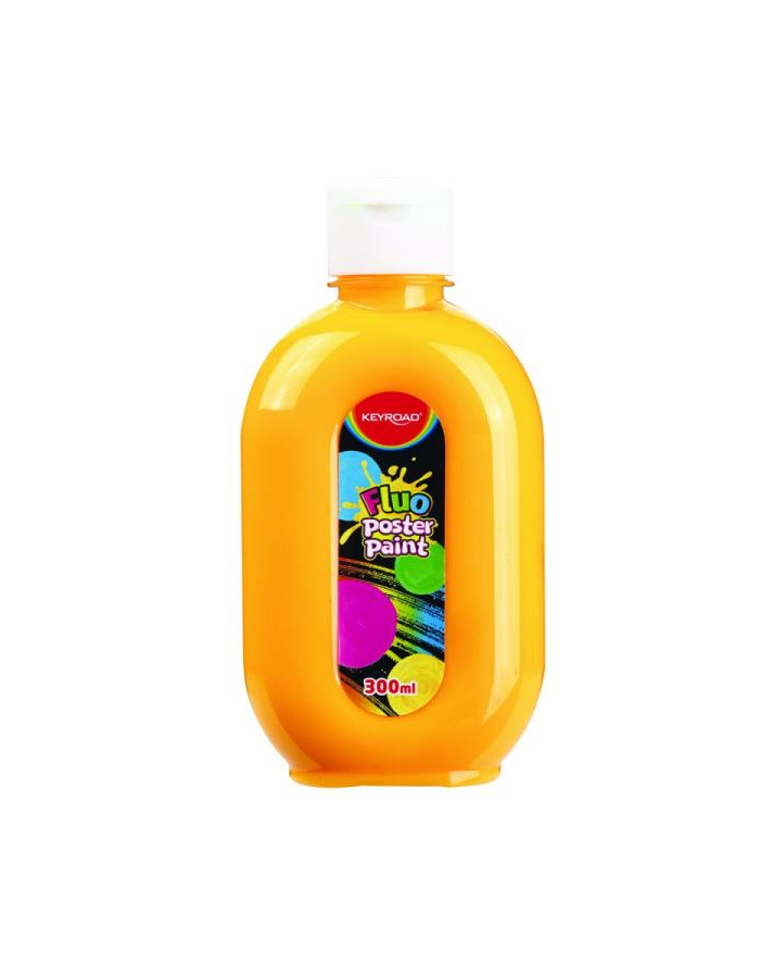 pbs connect Farba plakatowa KEYROAD, fluorescencyjna, 300ml, butelka, neonowa pomarańczowa główny