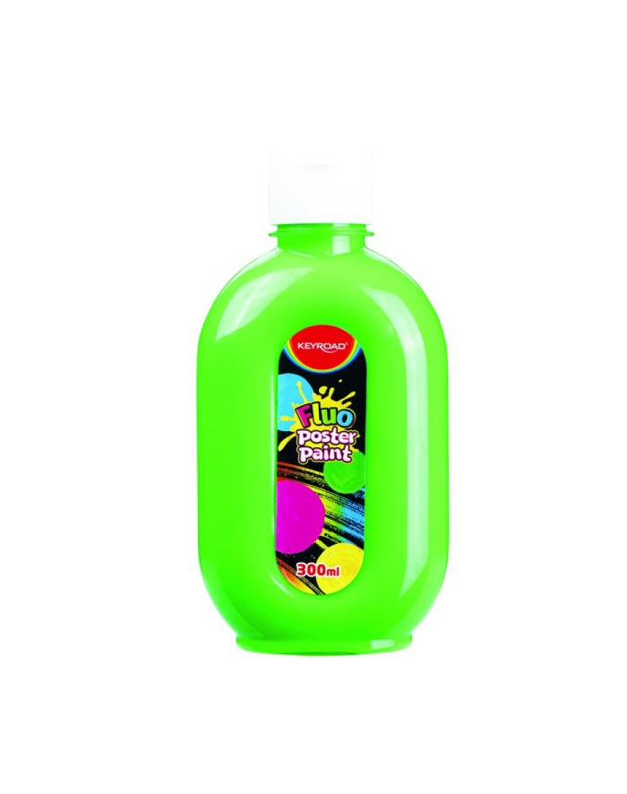 pbs connect Farba plakatowa KEYROAD, fluorescencyjna, 300ml, butelka, neonowa zielona główny