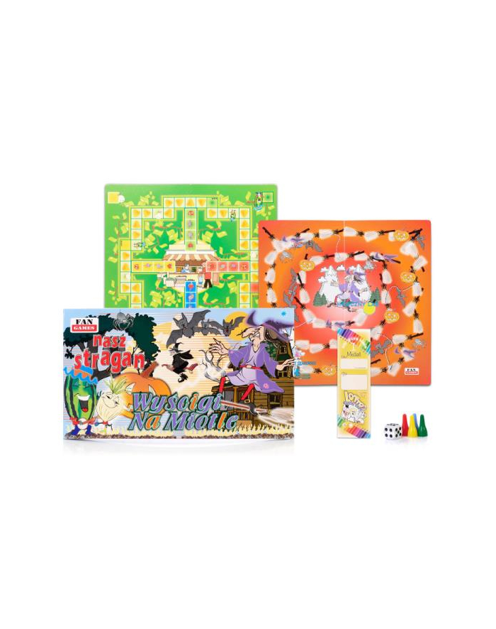 artyk PROMO Gra planszowa 2w1 Nasz stragan / Wyścigi na miotle 802620 główny
