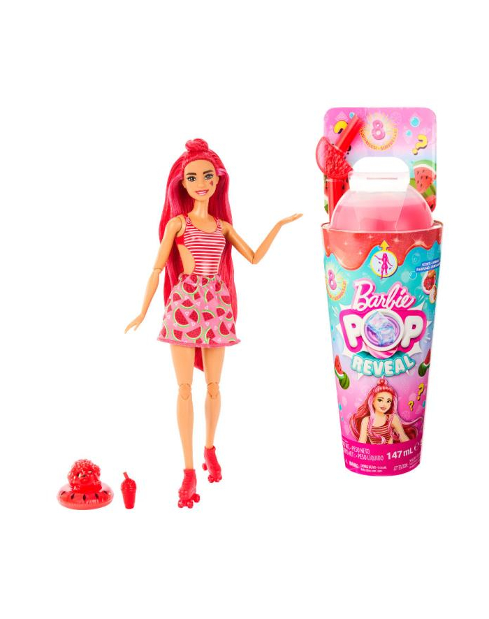 Barbie Pop Reveal Arbuz Lalka Seria Owocowy sok HNW43 p4 MATTEL główny