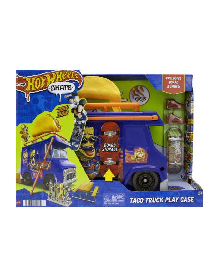 Hot Wheels Skate Taco Tricki Ciężarówka Zestaw HMK00 p2 MATTEL główny