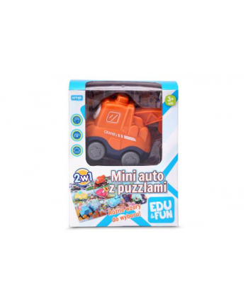 artyk Mini auto z puzzlami Edu'amp;Fun Dźwig 125881