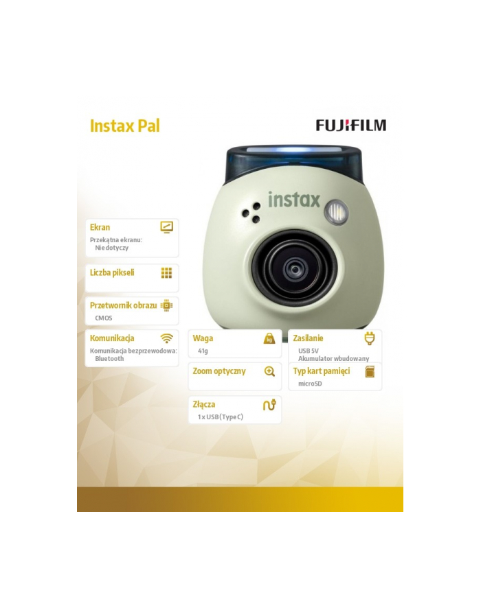 fujifilm Aparat Instax Pal zielony główny