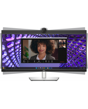 dell Monitor P3424WEB 34 cale IPS Zakrzywiony WQHD (3440x1440)/21:9/HDMI/DP/USB-C/RJ-45/Kamera/Głośniki/Mikrofon/3Y