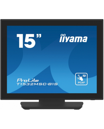 iiyama Monitor 15 cali T1532MSC-B1S POJ.10PKT.IP54,HDMI,DP,VGA,2x1W