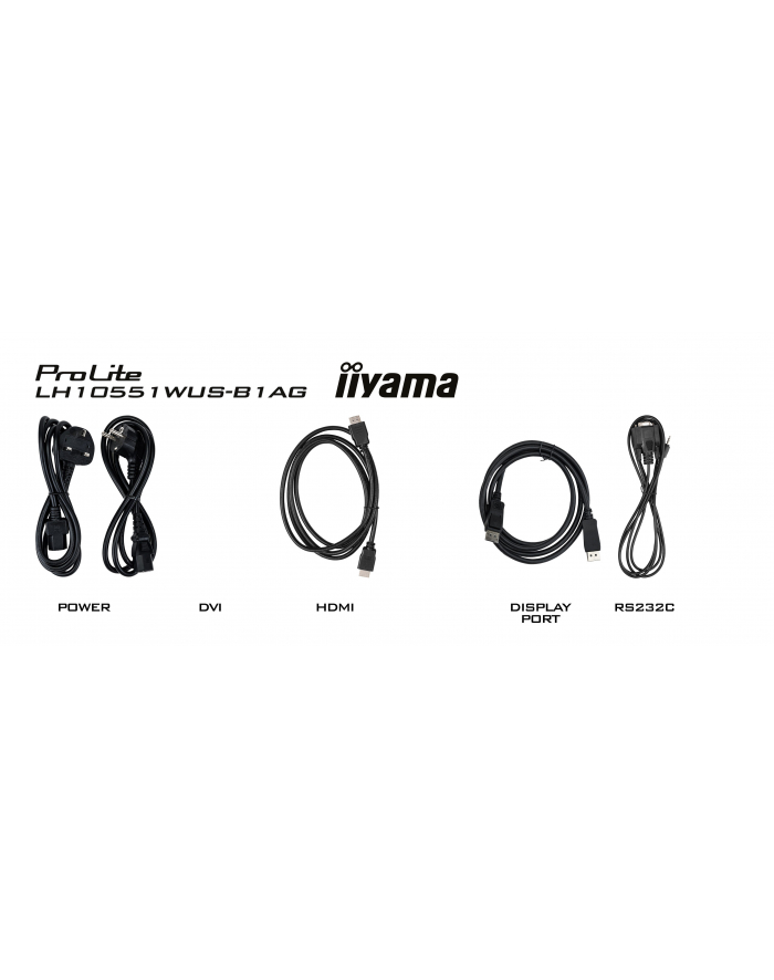 iiyama Monitor profesjonalny 104.7 cala LH10551UWS-B1AG 21:9,24/7,IPS,SLIM,USB-C, 2x10W, SLOT OPC,PION/POZIOM,DAISY CHAIN,4xUSB,HDMI,DP,RJ45,S/PDIF,500cd/m2 główny