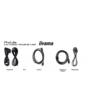 iiyama Monitor profesjonalny 104.7 cala LH10551UWS-B1AG 21:9,24/7,IPS,SLIM,USB-C, 2x10W, SLOT OPC,PION/POZIOM,DAISY CHAIN,4xUSB,HDMI,DP,RJ45,S/PDIF,500cd/m2