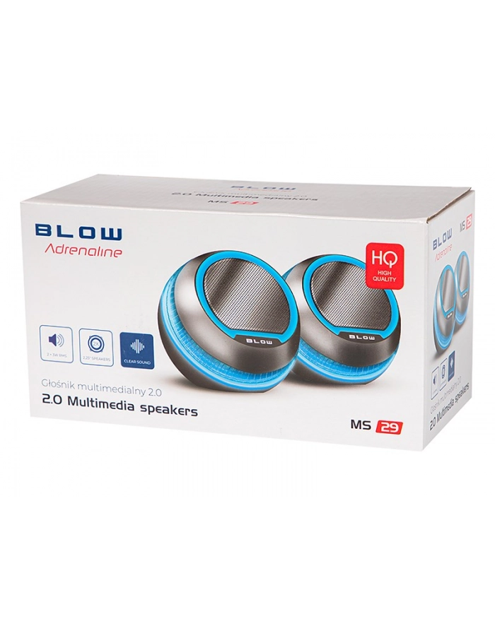 BLOW GŁOŚNIKI KOMPUTEROWE 20 MS-29 2X 3W główny