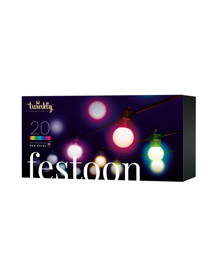 Inteligentne lampki Twinkly Festoon 20 RGB 10 m główny
