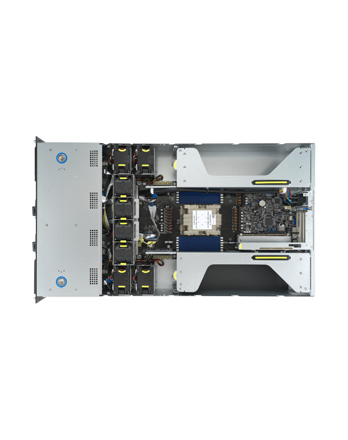 ASUS Rack 2U  ESC4000A-E12-SKU1/2600W(1+1) AMD EPYC 1x LGA 6096 (SP5) 400W 12xDDR5 6x3,5'';/2,5''; SATA/SAS*+NVMe 2 Intel i350 1Gb 4 Double Deck 8 1+1 2600W 80+ Titanium główny