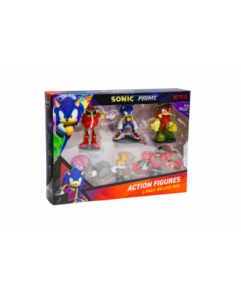 pmi kids world SONIC PRIME - FIGURKA AKCJI - ZESTAW 6 FIGUREK [D-ELUXE BOX]