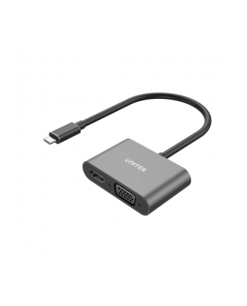 UNITEK ADAPTER USB-C - HDMI 4K, VGA FULLHD M/F