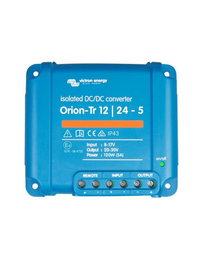 Przetwornica samochodowa Victron Energy Orion-Tr 12/24-5A 120 W (ORI122410110) główny