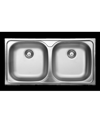 no name 2 dish sink deante Xylo drainless 435 x 78 cm (ZEX 0203)