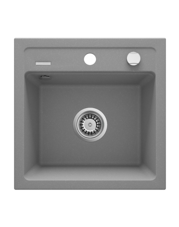 no name Deante 1 bowl sink Zorba drainless grey metal ZQZ S103 główny