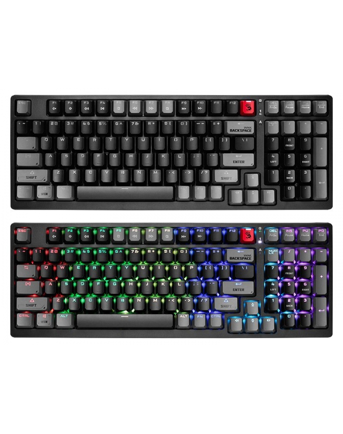 A4TECH BLOODY S98 USB Sports Lime BLMS Red Switches wired mechanical keyboard główny