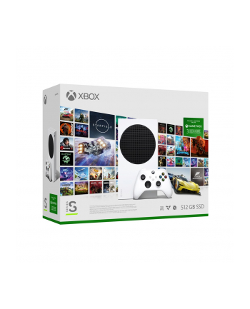 microsoft XBOX SERIES S 512GB Bundle + GP 3msc (wersja europejska)RO MR (P)