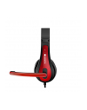 CANYON Słuchawki z mikrofonem HSC-1 PC 2m Czarno-czerwone - nr 1