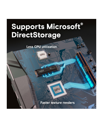 crucial Dysk T500  2TB M.2 NVMe 2280 PCIe40 7400/7000 Radiator